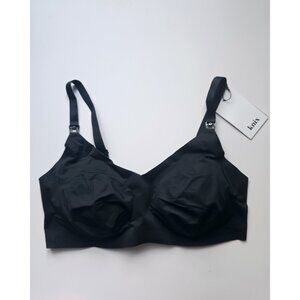 Knix Black Nursing Pumping Maternity Wireless Lined Clasp Leakproof Bra 7